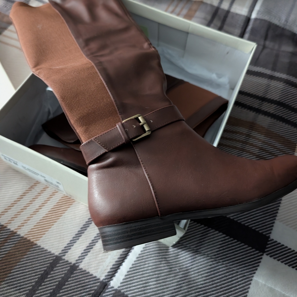 Style & Co. Women's Brown Riding Boots - Picture 3 of 3